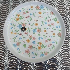 Italian made Floral Patterned Round Tray